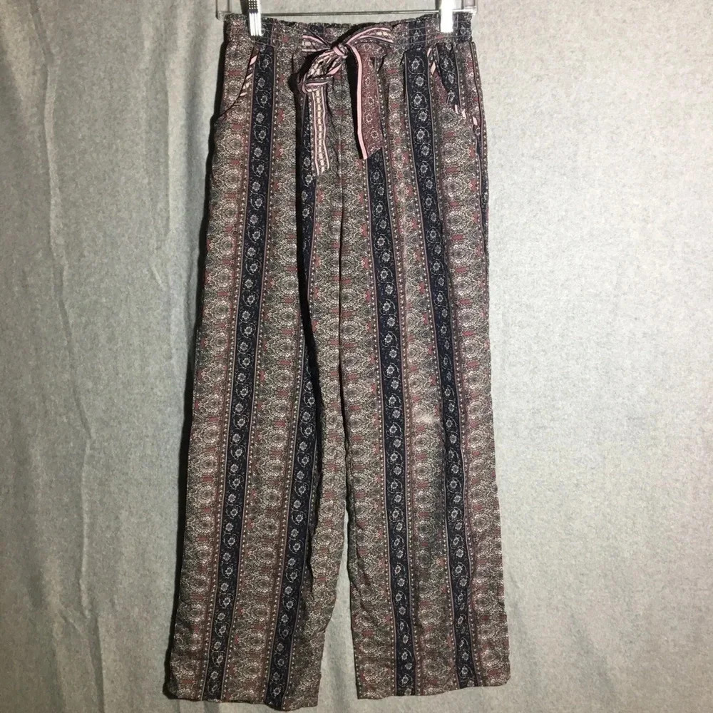 Womens Japna Pants Loungewear Floral Flowy Lounge Pajamas Comfortable Casual